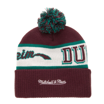 Anaheim Ducks czapka zimowa Block Sweep Pom Knit