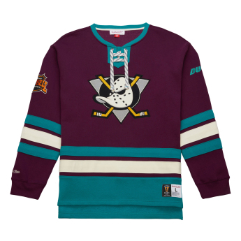 Anaheim Ducks bluza męska Heritage Lace-Up Crew Vintage Logo