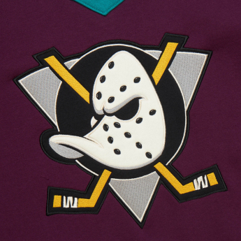 Anaheim Ducks bluza męska Heritage Lace-Up Crew Vintage Logo