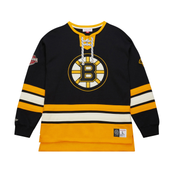 Boston Bruins bluza męska Heritage Lace-Up Crew Vintage Logo