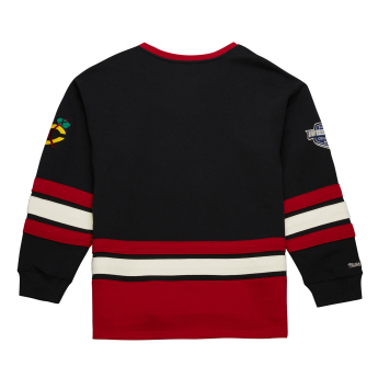 Chicago Blackhawks bluza męska Heritage Lace-Up Crew Vintage Logo