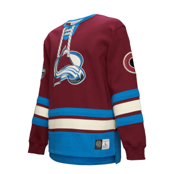 Colorado Avalanche bluza męska Heritage Lace-Up Crew Vintage Logo