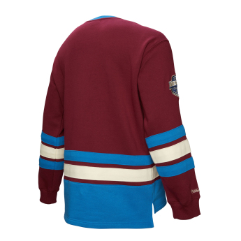 Colorado Avalanche bluza męska Heritage Lace-Up Crew Vintage Logo