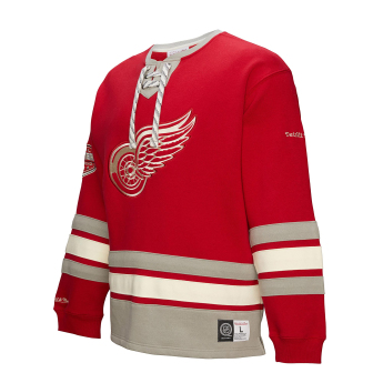 Detroit Red Wings bluza męska Heritage Lace-Up Crew Vintage Logo