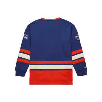 Edmonton Oilers bluza męska Heritage Lace-Up Crew Vintage Logo