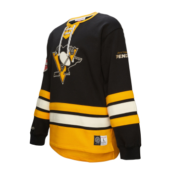 Pittsburgh Penguins bluza męska Heritage Lace-Up Crew Vintage Logo
