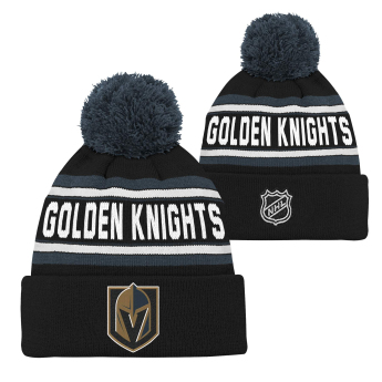 Vegas Golden Knights czapka zimowa dziecięca wordmark cuffed pom