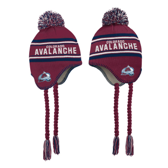 Colorado Avalanche czapka zimowa dziecięca wordmark cuffed pom