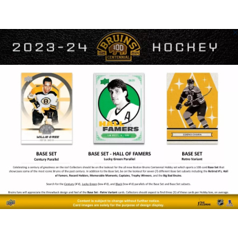 NHL pudełka karty hokejowe NHL 2023-24 Upper Deck Boston Bruins Centennial Hobby Box