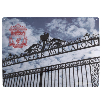 Liverpool tablica na ścianę Shankly Gates Large