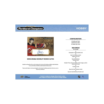 NHL pudełka karty hokejowe NHL 2023-24 Upper Deck Parkhurst Champions Hockey Hobby box