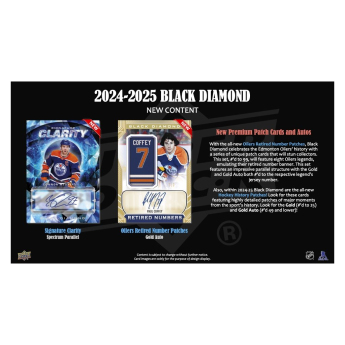 NHL pudełka karty hokejowe NHL 2024-25 Upper Deck Black Diamond Hockey Hobby Box