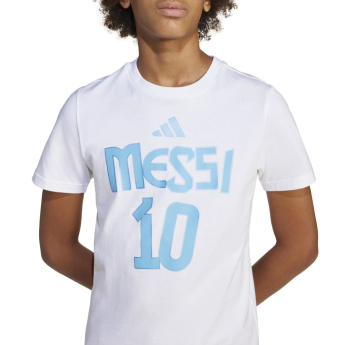 Lionel Messi koszulka dziecięca MESSI Name and number white