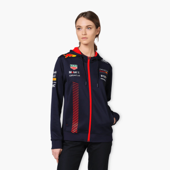 Red Bull Racing damska bluza z kapturem Full Zip  official navy F1 Team 2023