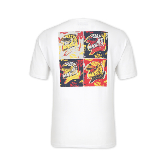Red Bull Racing koszulka męska Max Verstappen Pop Art Oversized Bright White F1 Team 2024