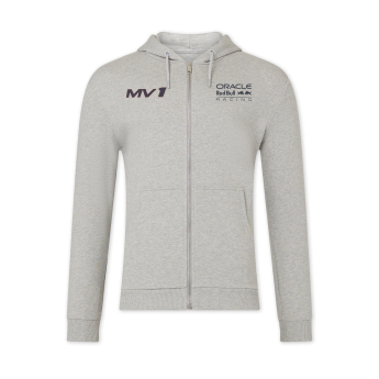 Red Bull Racing męska bluza z kapturem Max Verstappen Helmet zip grey F1 Team 2024