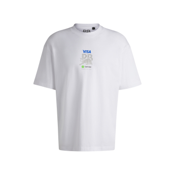 Visa Cash App RB koszulka męska Hugo oversize white F1 Team 2024