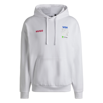 Visa Cash App RB męska bluza z kapturem Hugo Bulls white F1 Team 2024