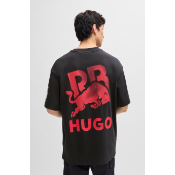 Visa Cash App RB koszulka męska oversize small logo black F1 Team 2024