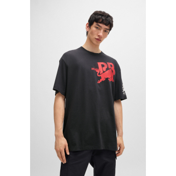 Visa Cash App RB koszulka męska oversize small logo black F1 Team 2024