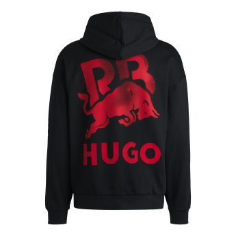 Visa Cash App RB męska bluza z kapturem Hugo oversize small logo black F1 Team 2024