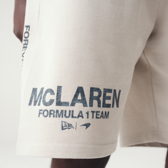 McLaren Honda szorty męskie wordmark logo white F1 Team 2024