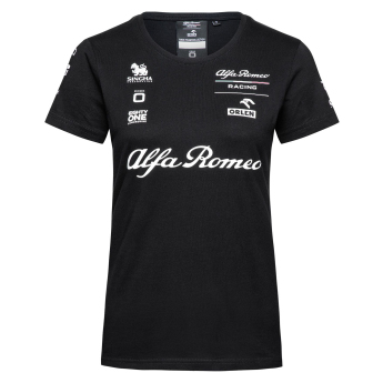 Alfa Romeo Racing koszulka damska official AR black F1 Team 2023
