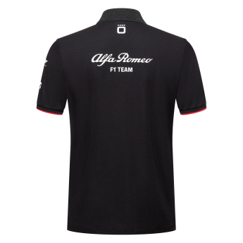 Alfa Romeo Racing męska koszulka polo official black uno F1 Team 2023