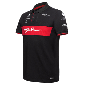 Alfa Romeo Racing męska koszulka polo official black uno F1 Team 2023