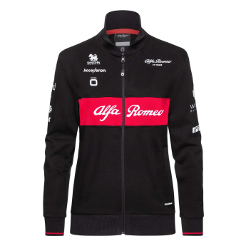 Alfa Romeo Racing bluza damska official zip black F1 Team 2023