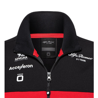 Alfa Romeo Racing bluza damska official zip black F1 Team 2023