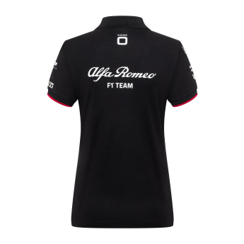 Alfa Romeo Racing damska koszulka polo official black F1 Team 2023