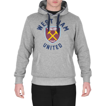 West Ham United męska bluza z kapturem graphic grey