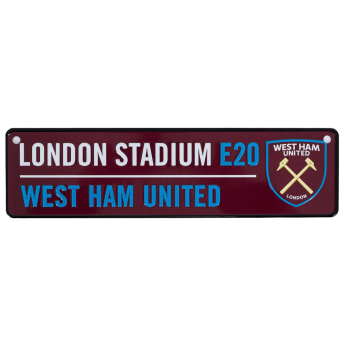 West Ham United tabliczka na okno Colour
