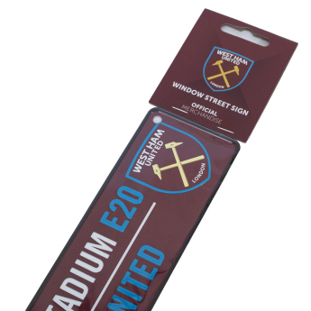 West Ham United tabliczka na okno Colour