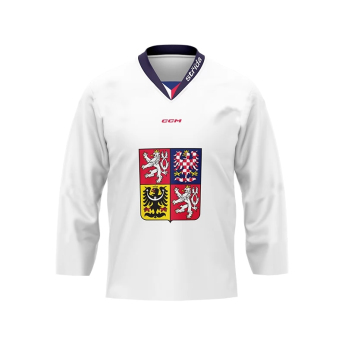 Reprezentacje hokejowe hokejowa koszulka meczowa 2024/2025 Fan replica Czech republic white