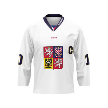 Reprezentacje hokejowe hokejowa koszulka meczowa 2024/2025 Fan replica Czech republic white