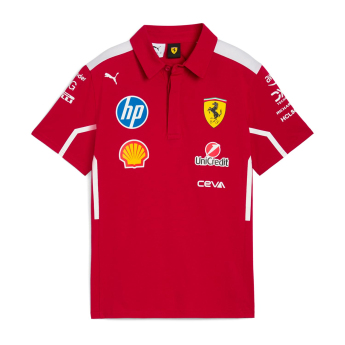 Ferrari męska koszulka polo official Teamline Replica F1 Team 2025