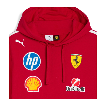 Ferrari męska bluza z kapturem official Teamline Replica F1 Team 2025