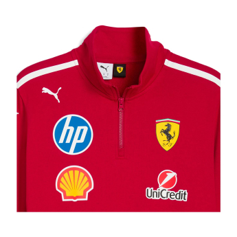 Ferrari bluza męska 1/4 Zip official Teamline Replica F1 Team 2025