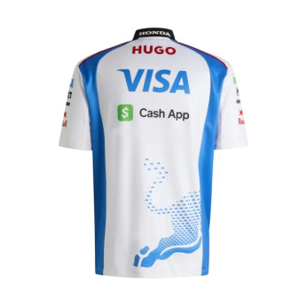 Visa Cash App RB męska koszulka polo official Teamline Replica F1 Team 2025