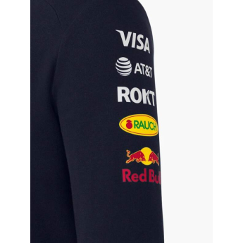 Red Bull Racing męska bluza z kapturem official Teamline Replica zip navy F1 Team 2025