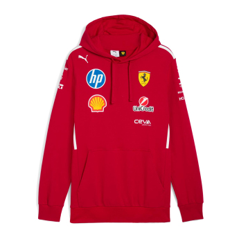 Ferrari dziecięca bluza z kapturem official Teamline Replica F1 Team 2025