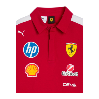 Ferrari dziecięca koszulka polo official Teamline Replica F1 Team 2025
