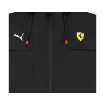 Ferrari męska kurtka z kapturem Rain black F1 Team 2025