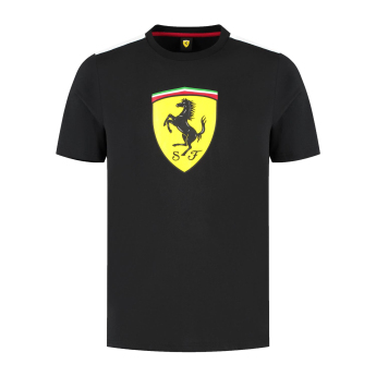 Ferrari koszulka męska Shield black F1 Team 2025
