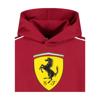 Ferrari dziecięca bluza z kapturem Shield red F1 Team 2025