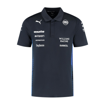 Williams męska koszulka polo official Teamline Replica black F1 Team 2025
