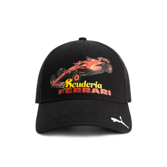 Ferrari czapka baseballówka Graphic Car black F1 Team 2025
