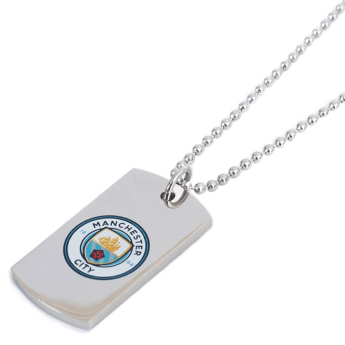Manchester City naszyjnik z zawieszką Colour Crest